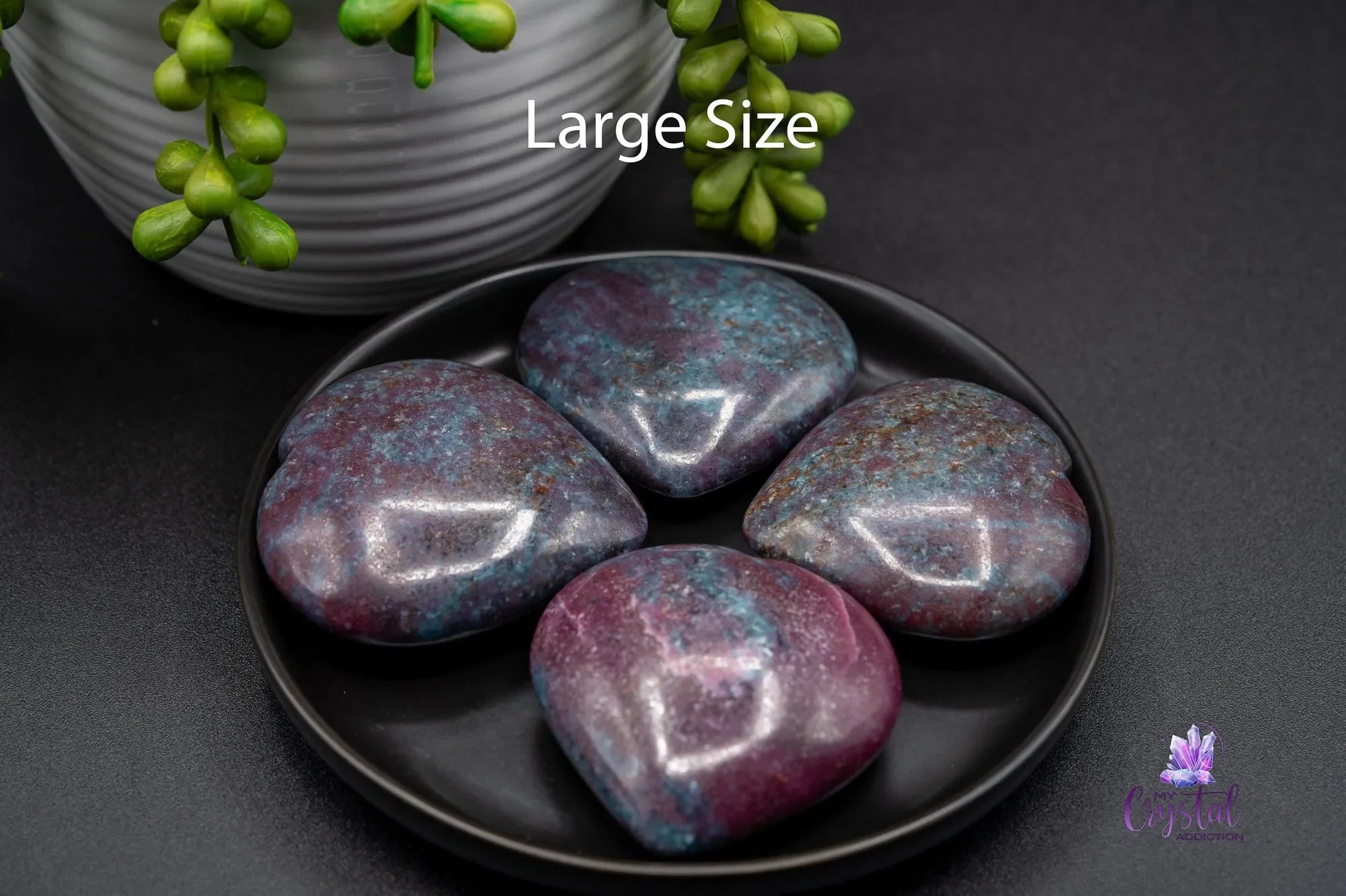 Ruby Kyanite Heart Carving - Intuition, Strength & Balance - My Crystal Addiction