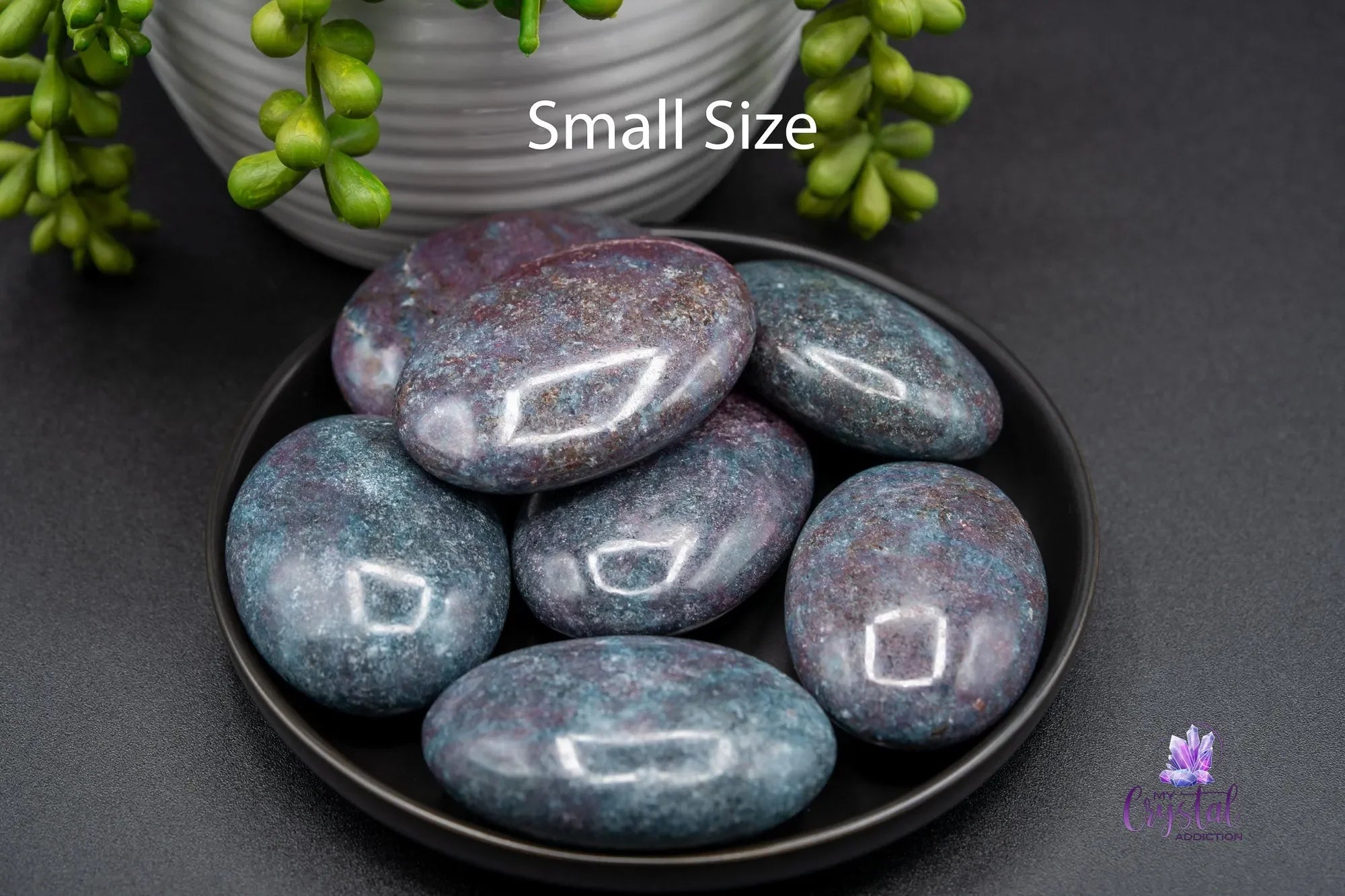 Ruby Kyanite Palm Stone - Courage & Energy Balance - My Crystal Addiction