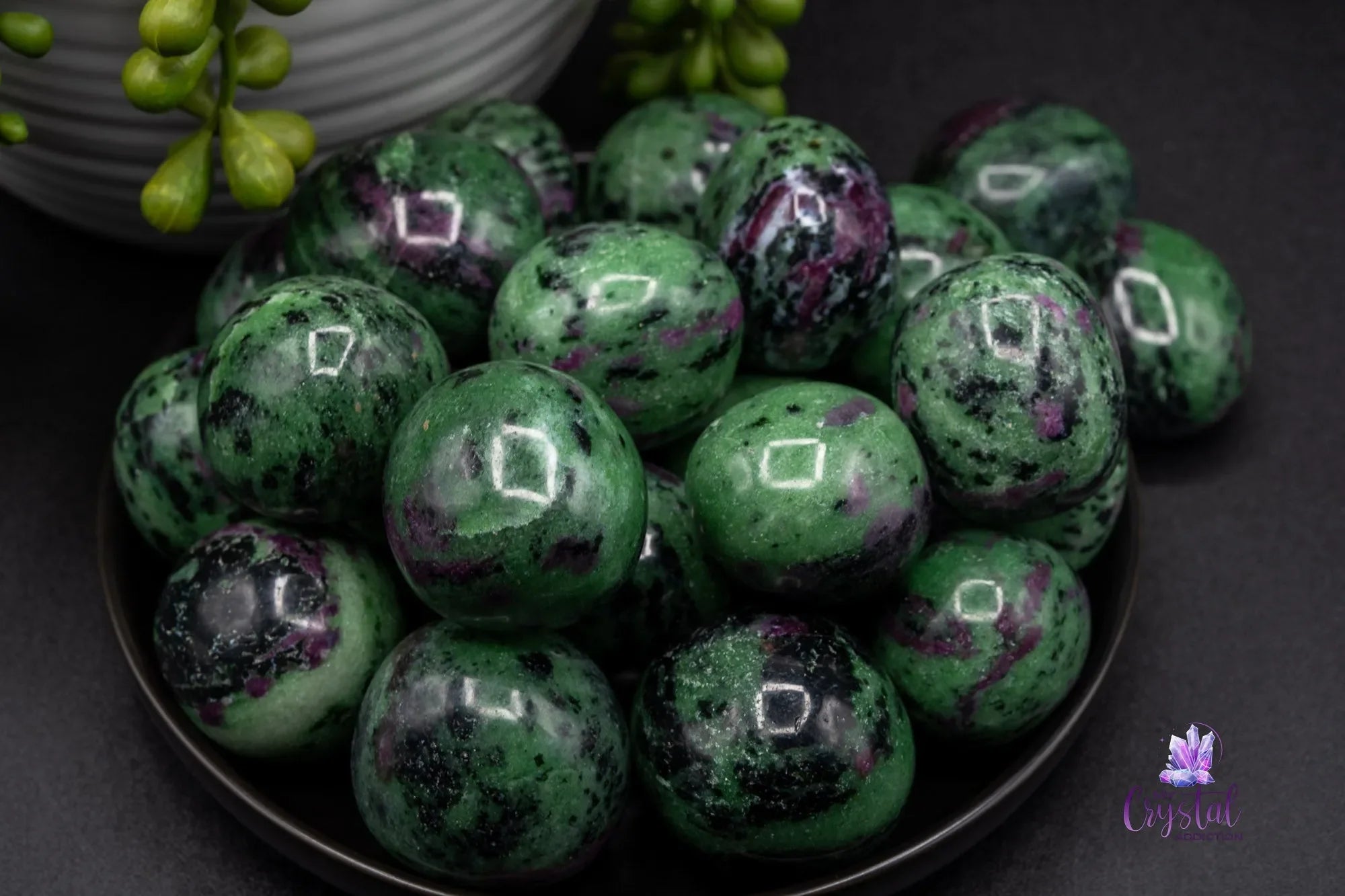 Ruby Zoisite Tumble Large – Natural Crystal Stone - My Crystal Addiction
