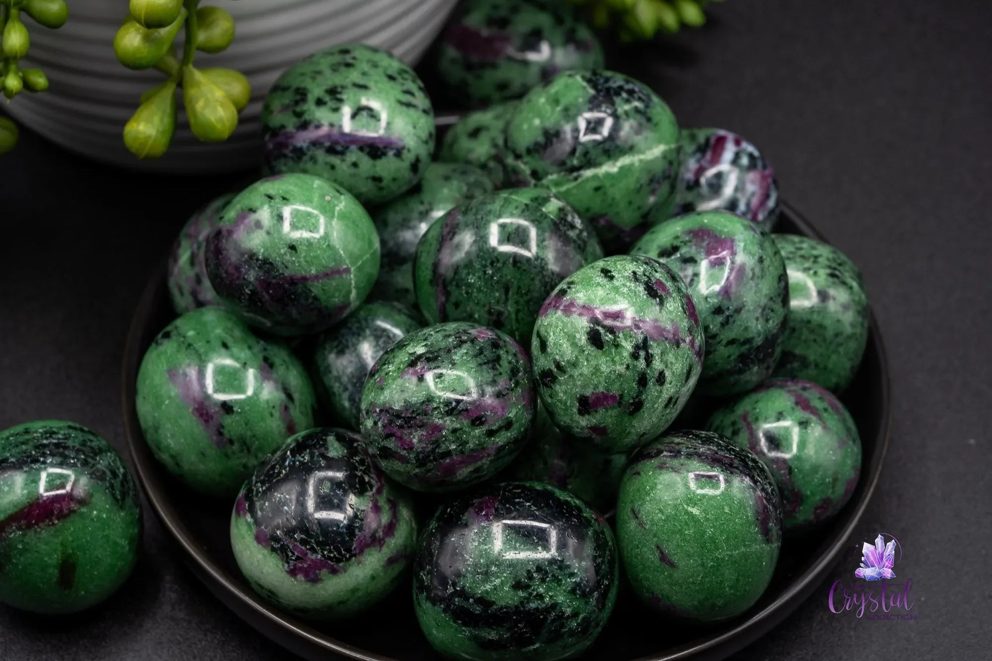Ruby Zoisite Tumble Large – Natural Crystal Stone - My Crystal Addiction
