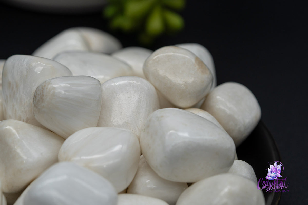 Scolecite Tumble Stone - Crown Chakra - My Crystal Addiction