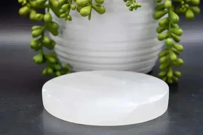 Selenite Charging Plate - 4" - My Crystal Addiction