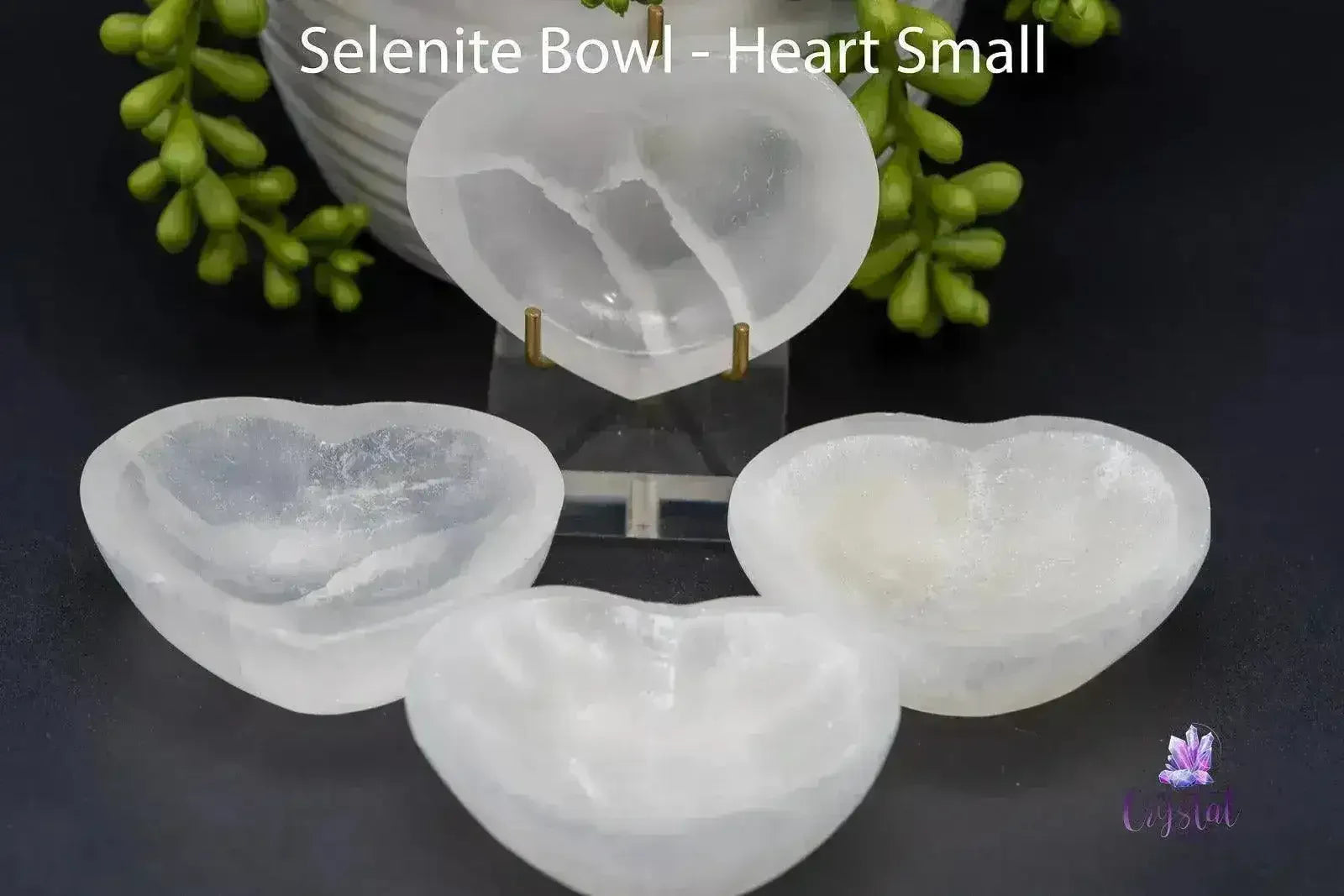Selenite Heart Bowl 2.2"-4" – Crystal Energy Dish - My Crystal Addiction
