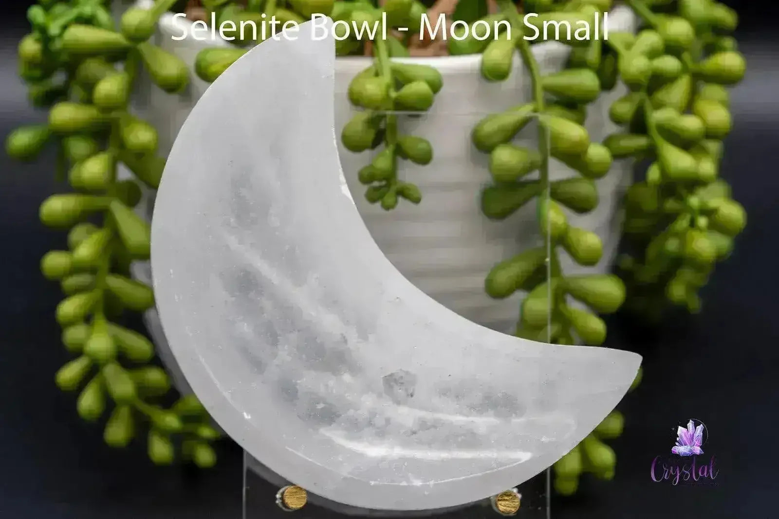 Selenite Moon Bowl 4"-6.5" - Crystal Charging & Peace - My Crystal Addiction