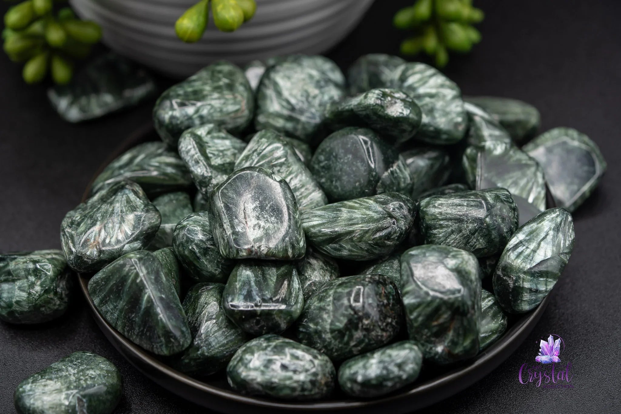 Seraphinite Tumble - 20-30mm - Spiritual Healing - My Crystal Addiction