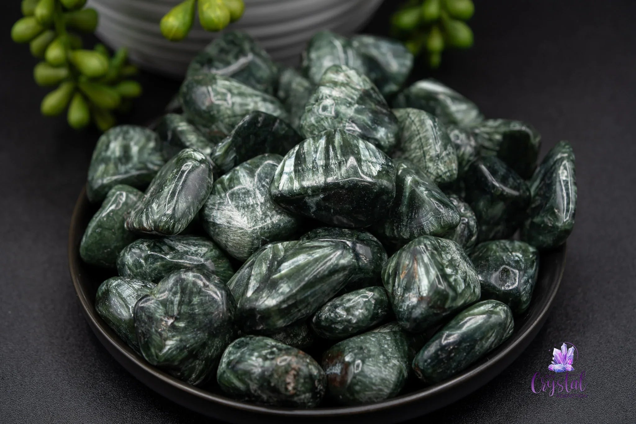 Seraphinite Tumble - 20-30mm - Spiritual Healing - My Crystal Addiction