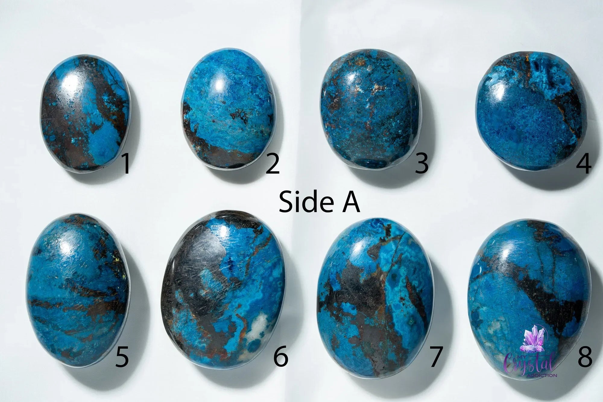 Shattuckite Palm Stone - Intuition & Wisdom Crystal - My Crystal Addiction