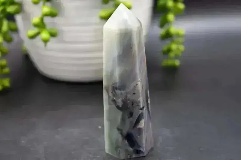 Silky Fluorite Tower - 4" - My Crystal Addiction