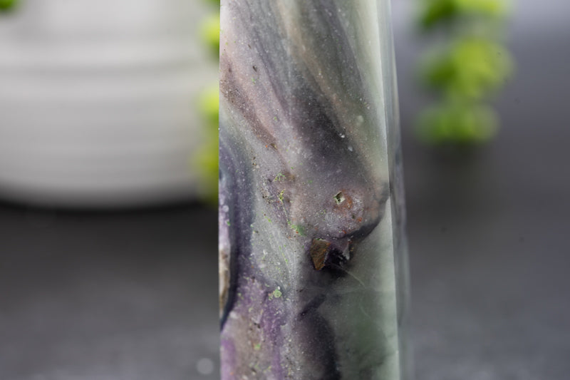 Silky Fluorite Tower - Third Eye Chakra - My Crystal Addiction