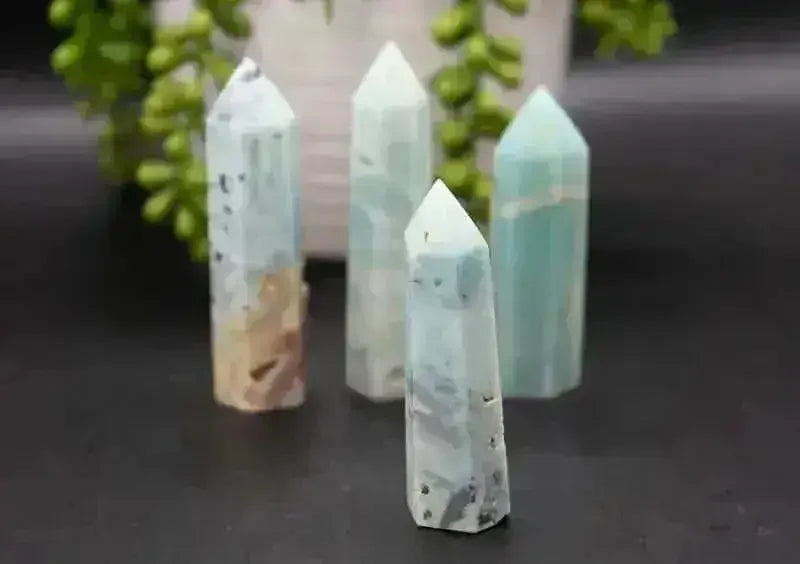 Sky Amazonite Tower - Root Chakra - My Crystal Addiction