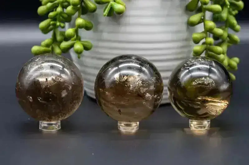 Smoky Quartz Sphere w/Rainbows - 1.8-2" - My Crystal Addiction