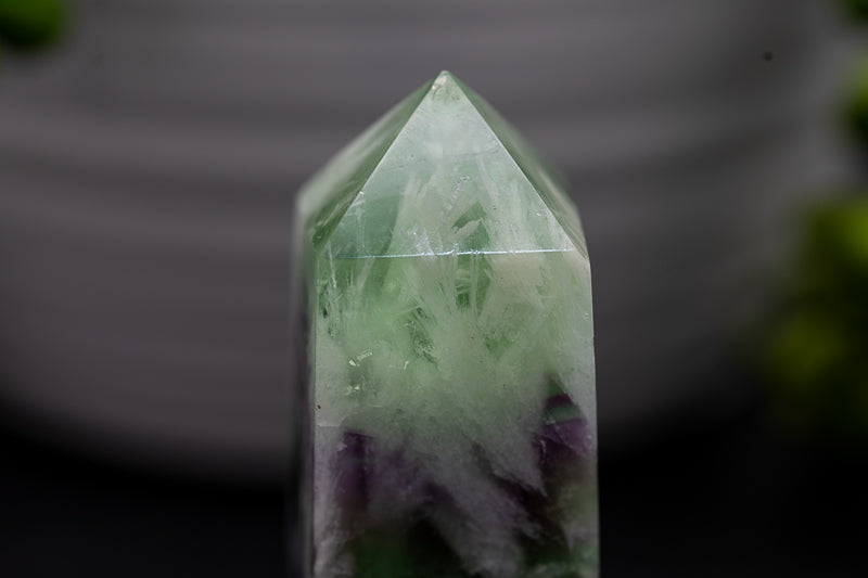 Snowflake Fluorite Tower - Third Eye Chakra - My Crystal Addiction