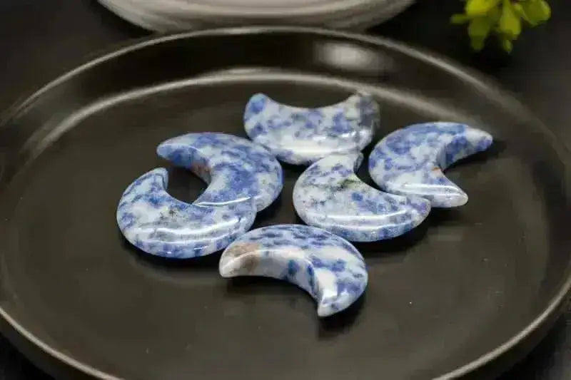Sodalite Carving - Moon - My Crystal Addiction