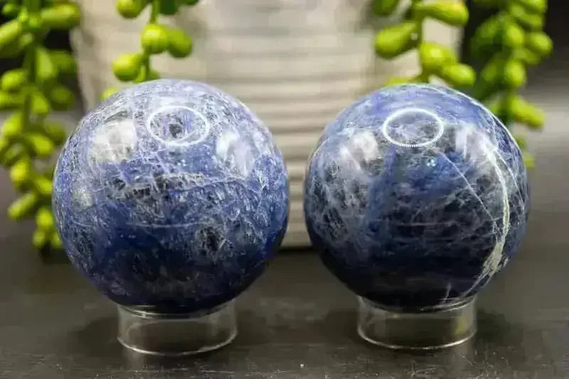 Sodalite Sphere - Throat Chakra - My Crystal Addiction
