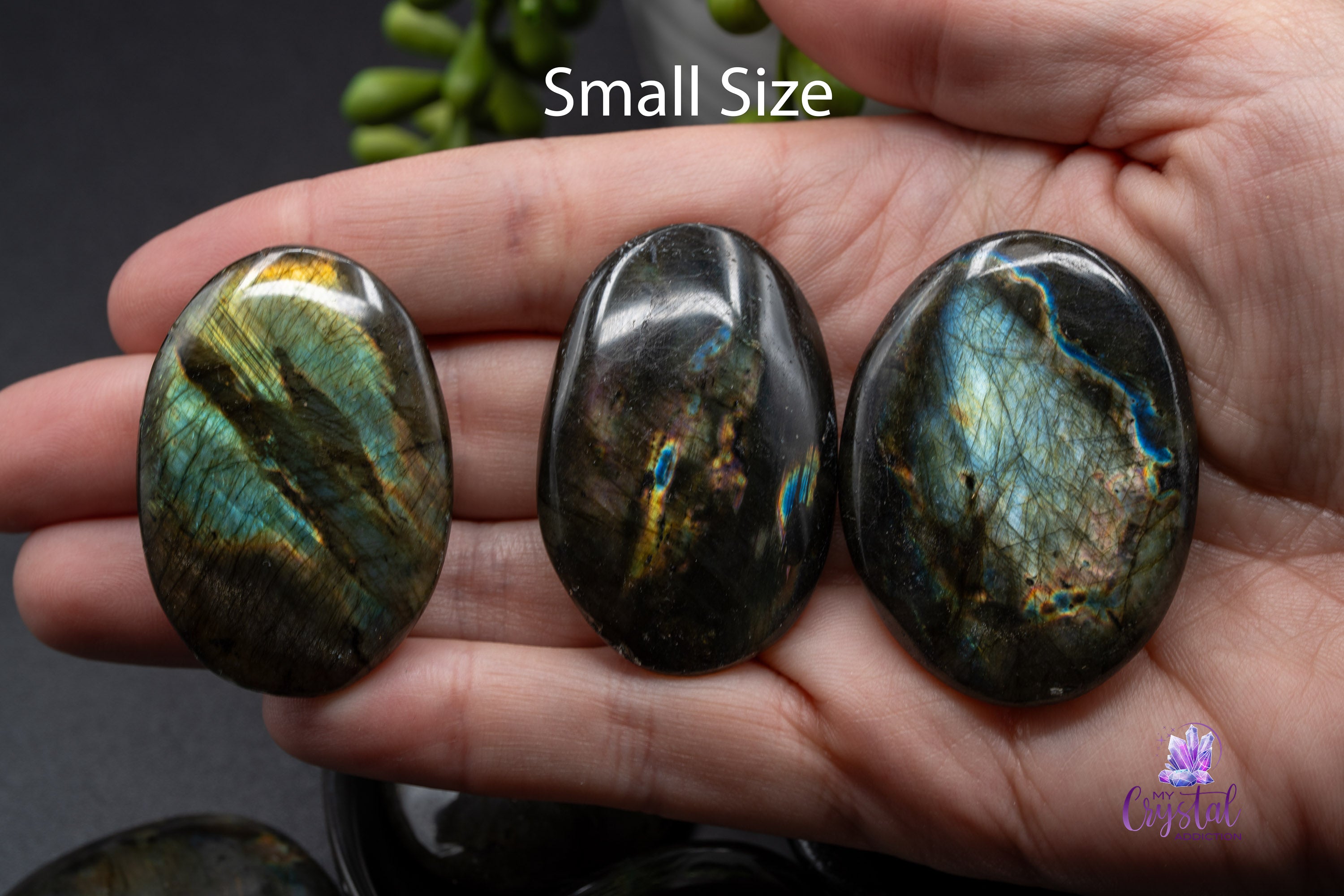 Spectrolite Palm Stone - My Crystal Addiction