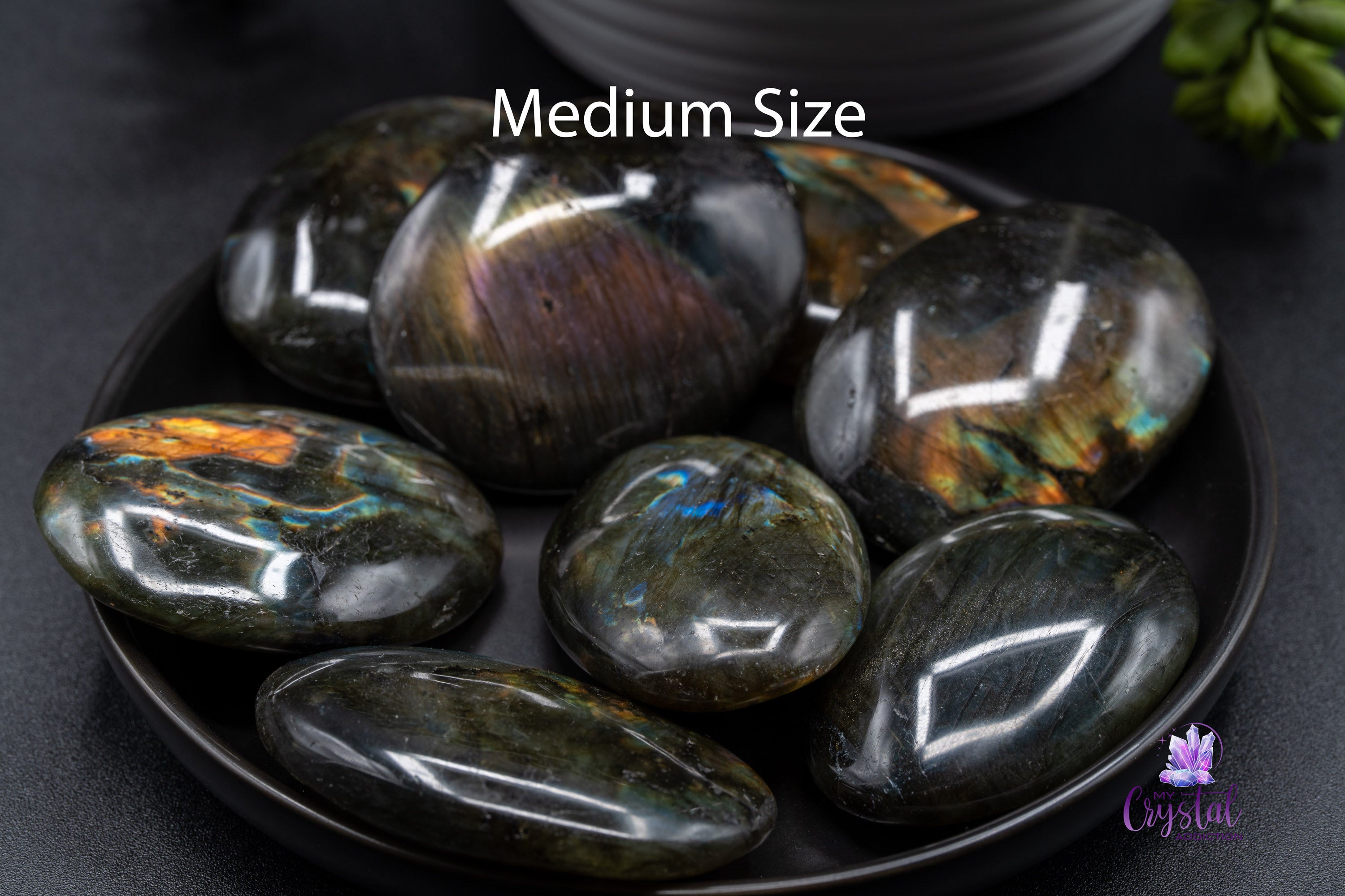 Spectrolite Palm Stone - My Crystal Addiction