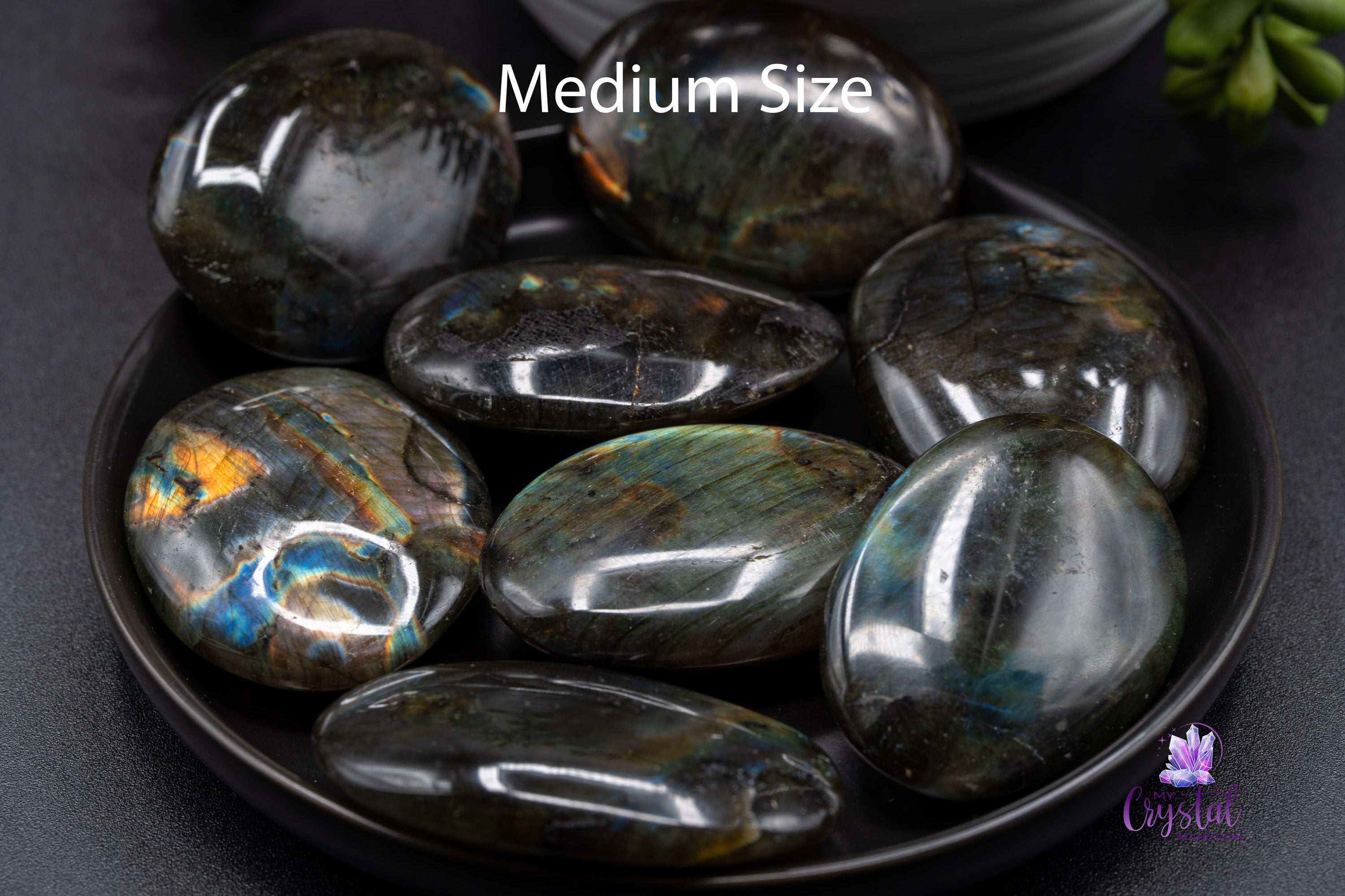 Spectrolite Palm Stone - My Crystal Addiction