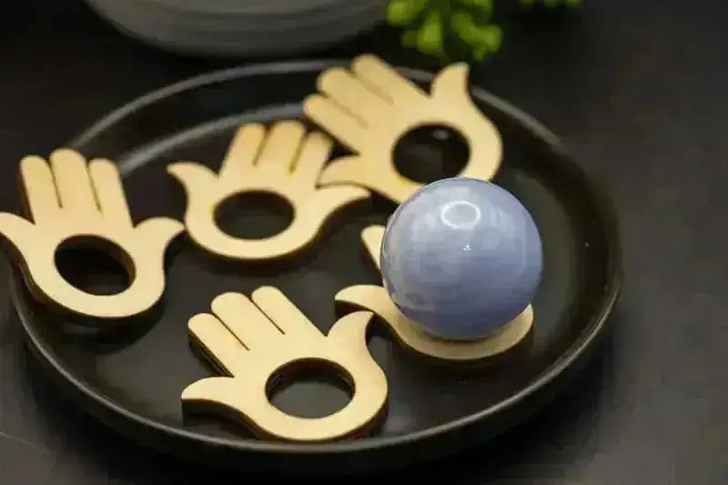 Sphere Stand - Hamsa - My Crystal Addiction