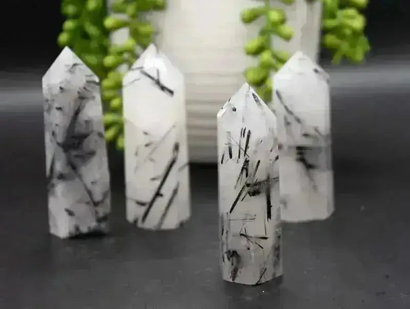 Tourmaline Quartz Tower - My Crystal Addiction
