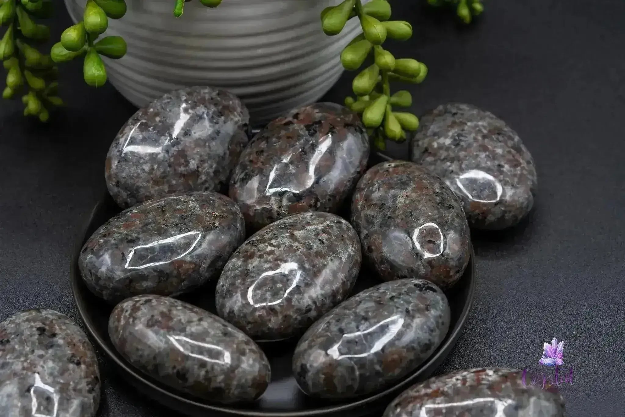 Yooperlite Palm Stone 2." Natural Glow UV-Reactive Crystal - My Crystal Addiction