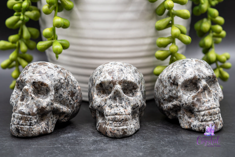 Yooperlite Skull Carving - Throat Chakra - My Crystal Addiction