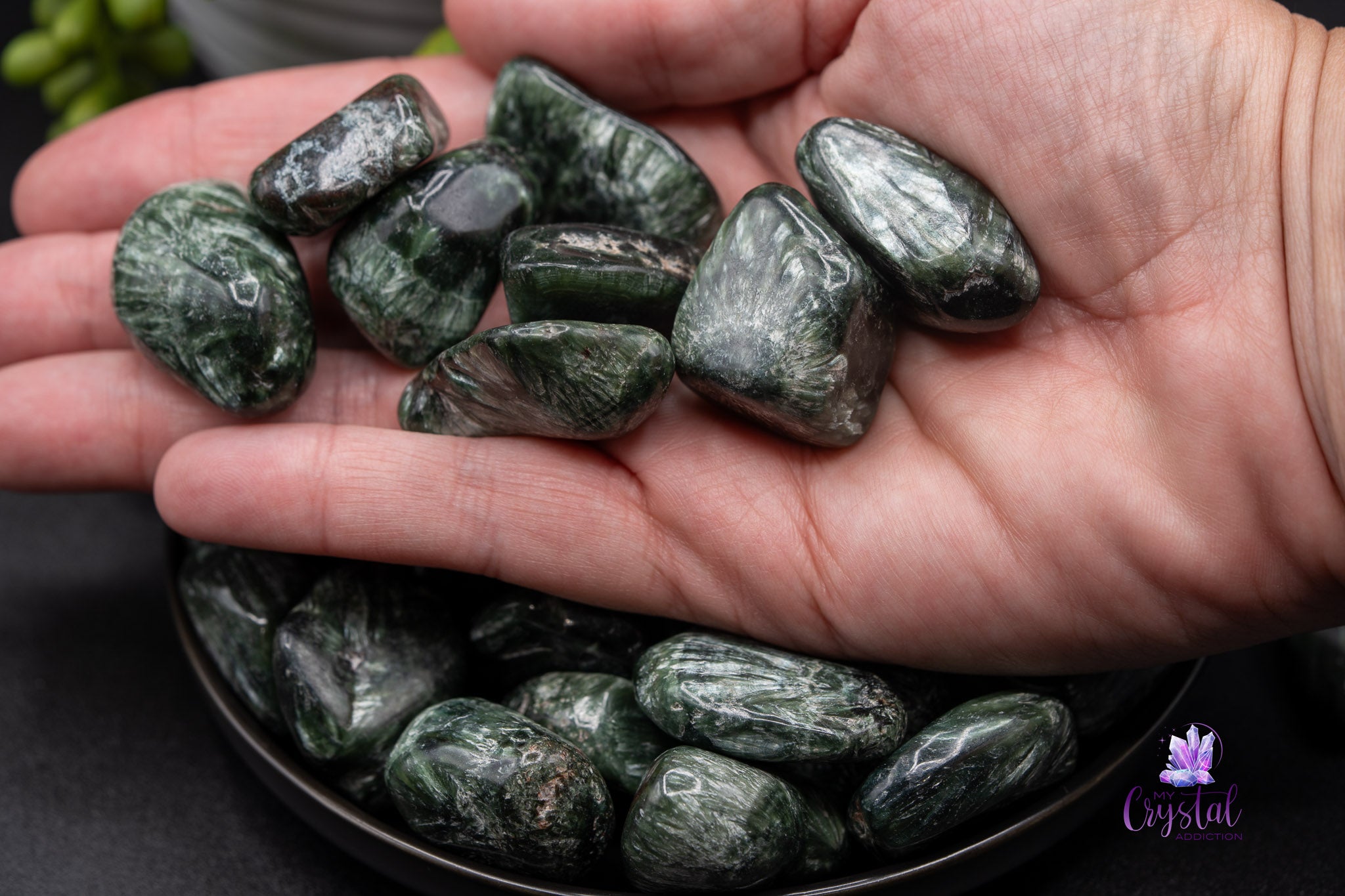 Seraphinite Tumble - AA Quality - My Crystal Addiction
