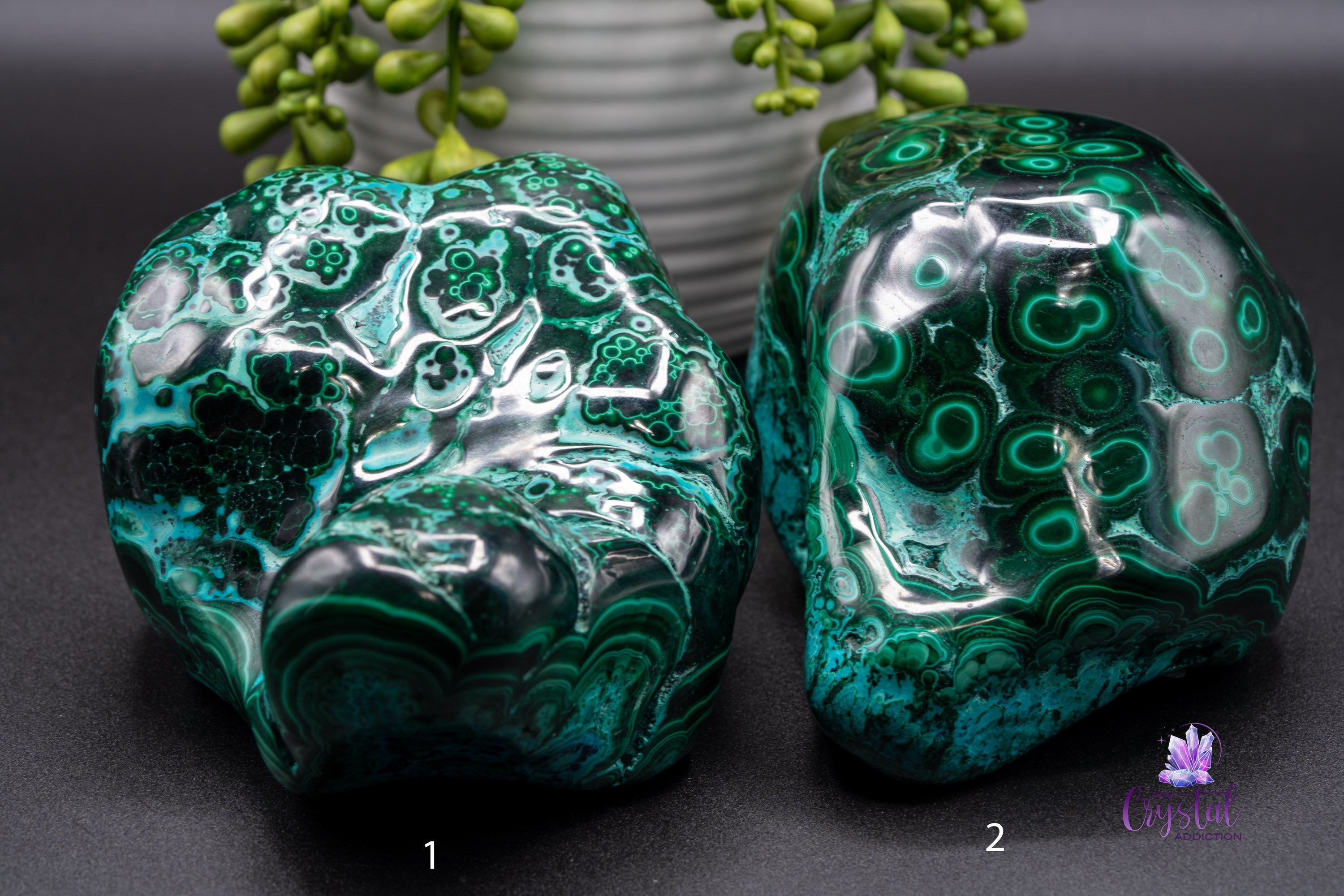 Malacolla Freeform - Malachite & Chrysocolla - My Crystal Addiction