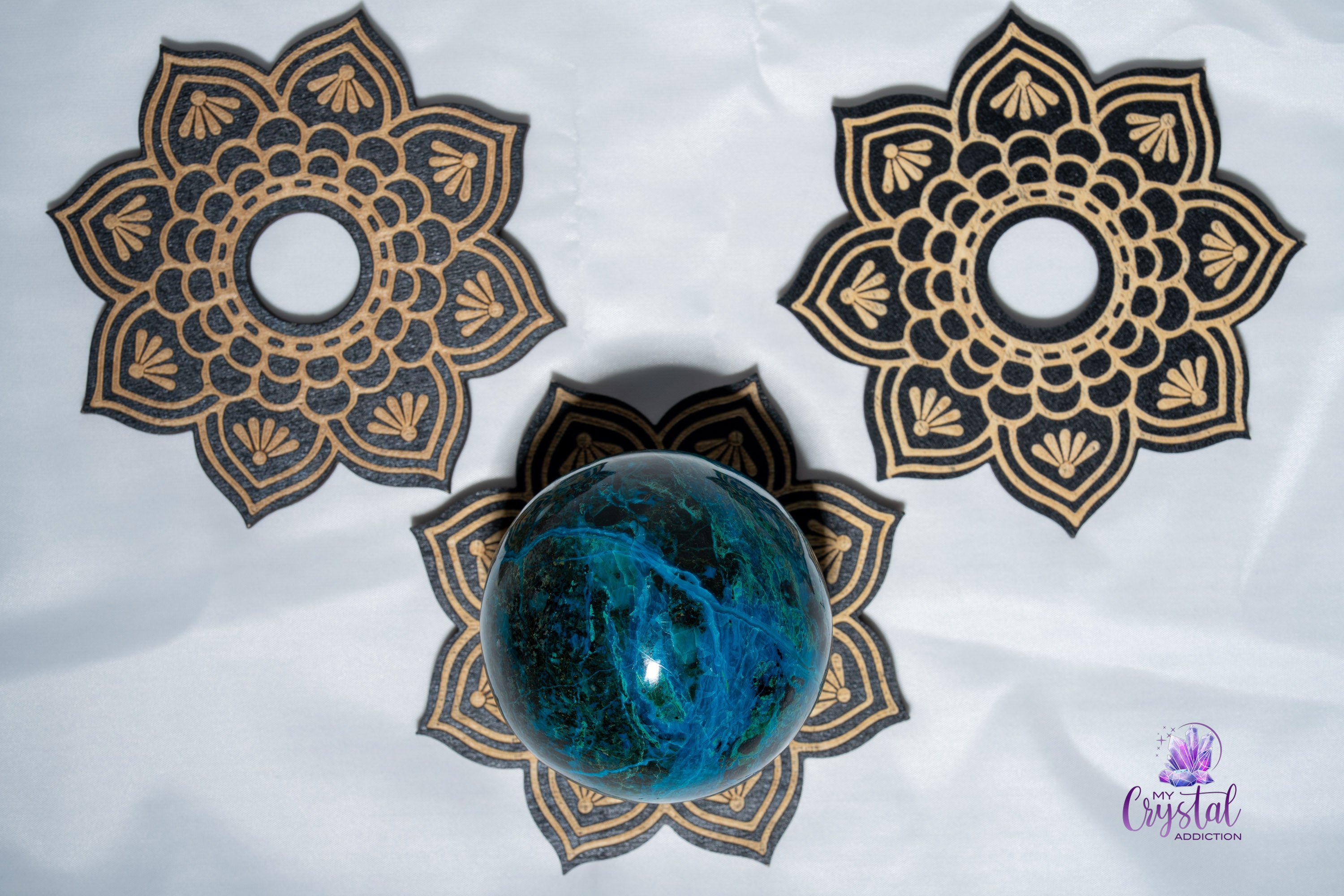 Lotus Mandala Sphere Stand - My Crystal Addiction