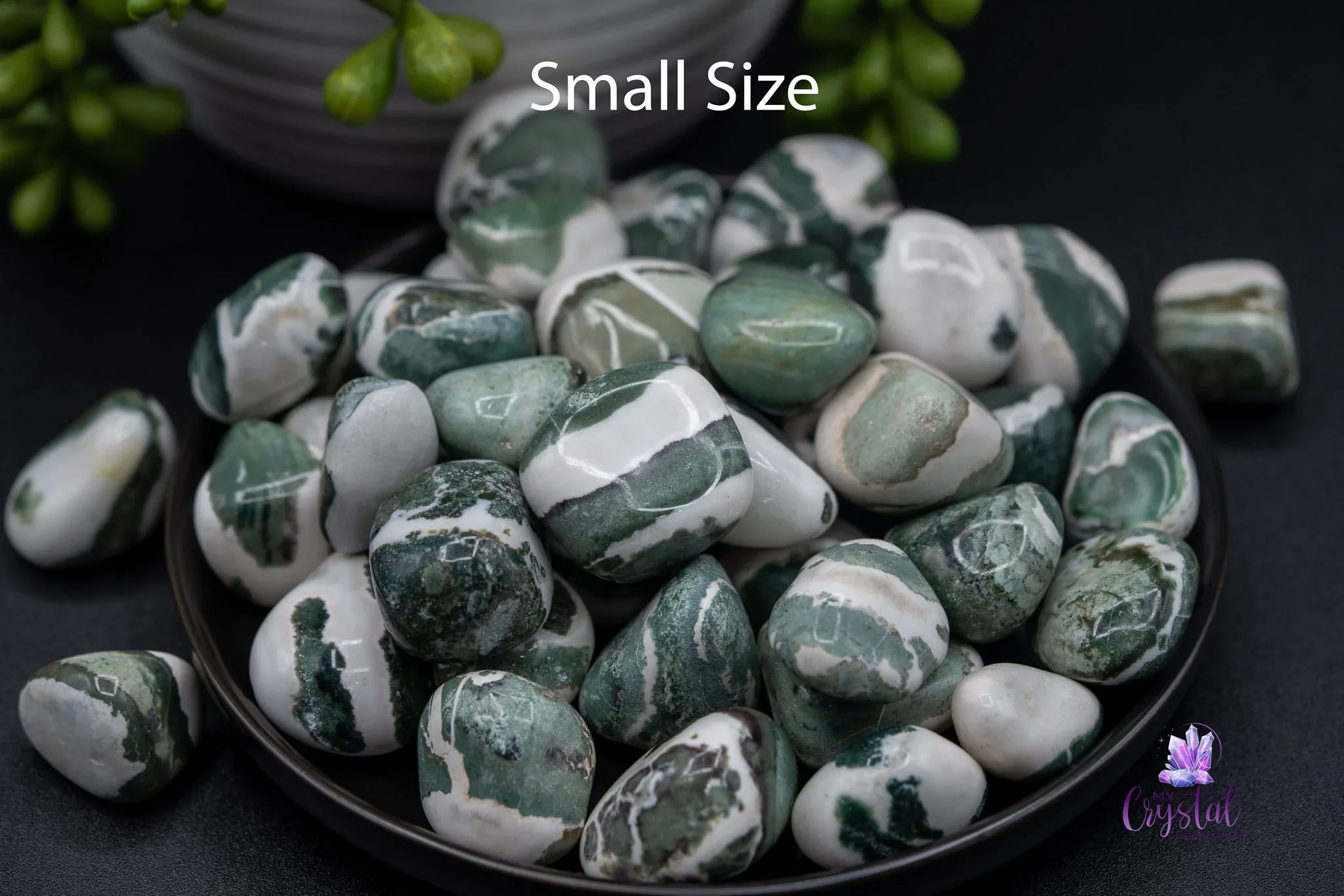 Green Sardonyx Tumble - My Crystal Addiction