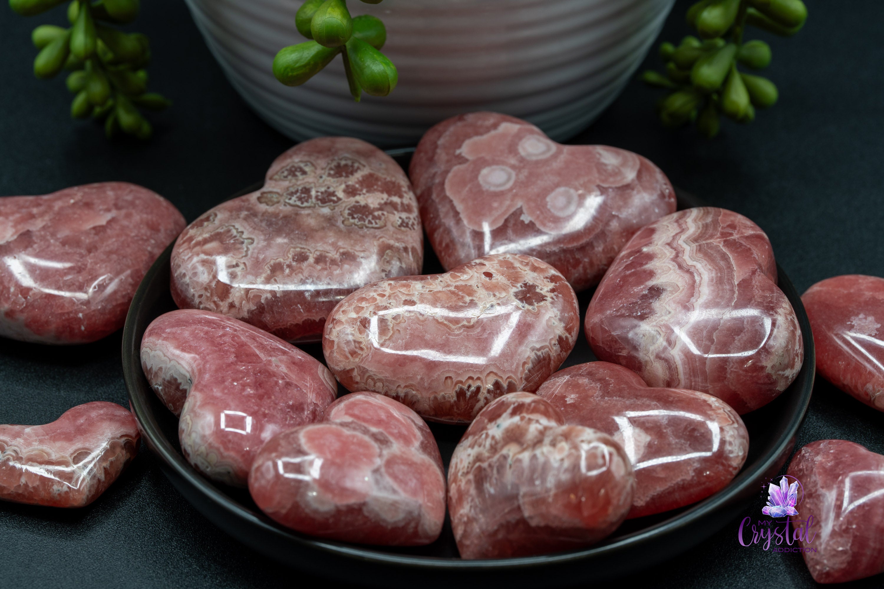 High Quality Rhodochrosite Heart Carving from Argentina 01