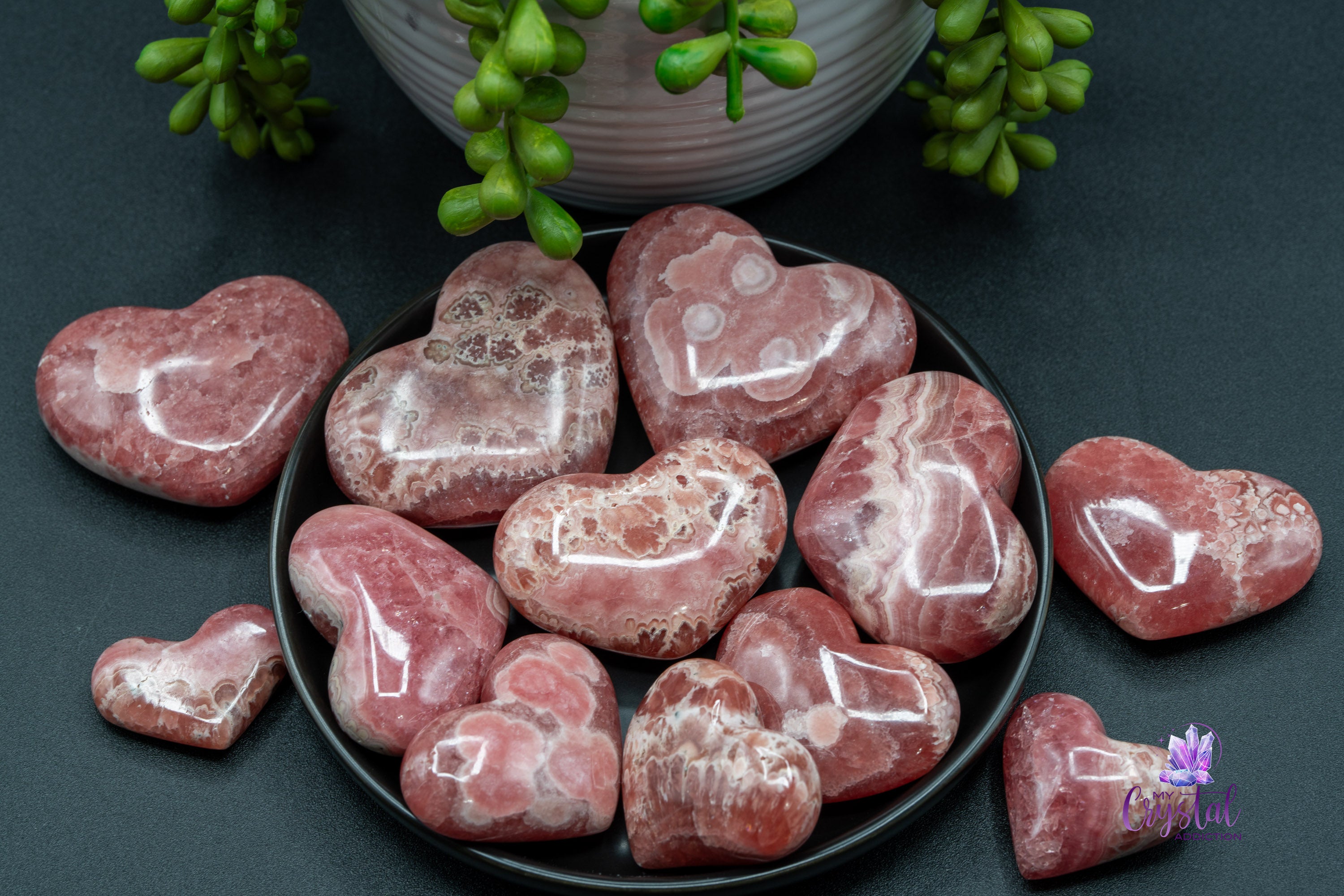 High Quality Rhodochrosite Heart Carving from Argentina 02