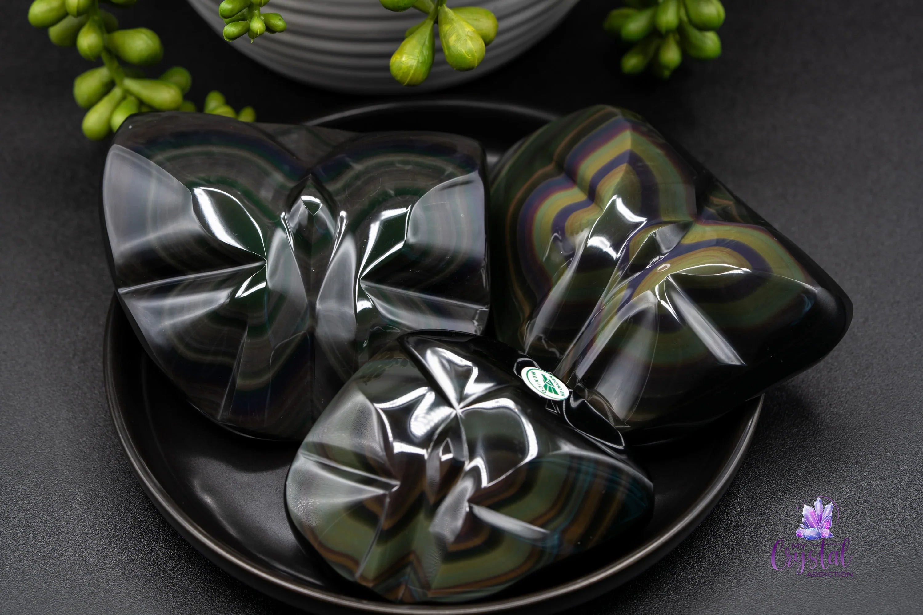 Rainbow Obsidian Butterfly Carving - My Crystal Addiction