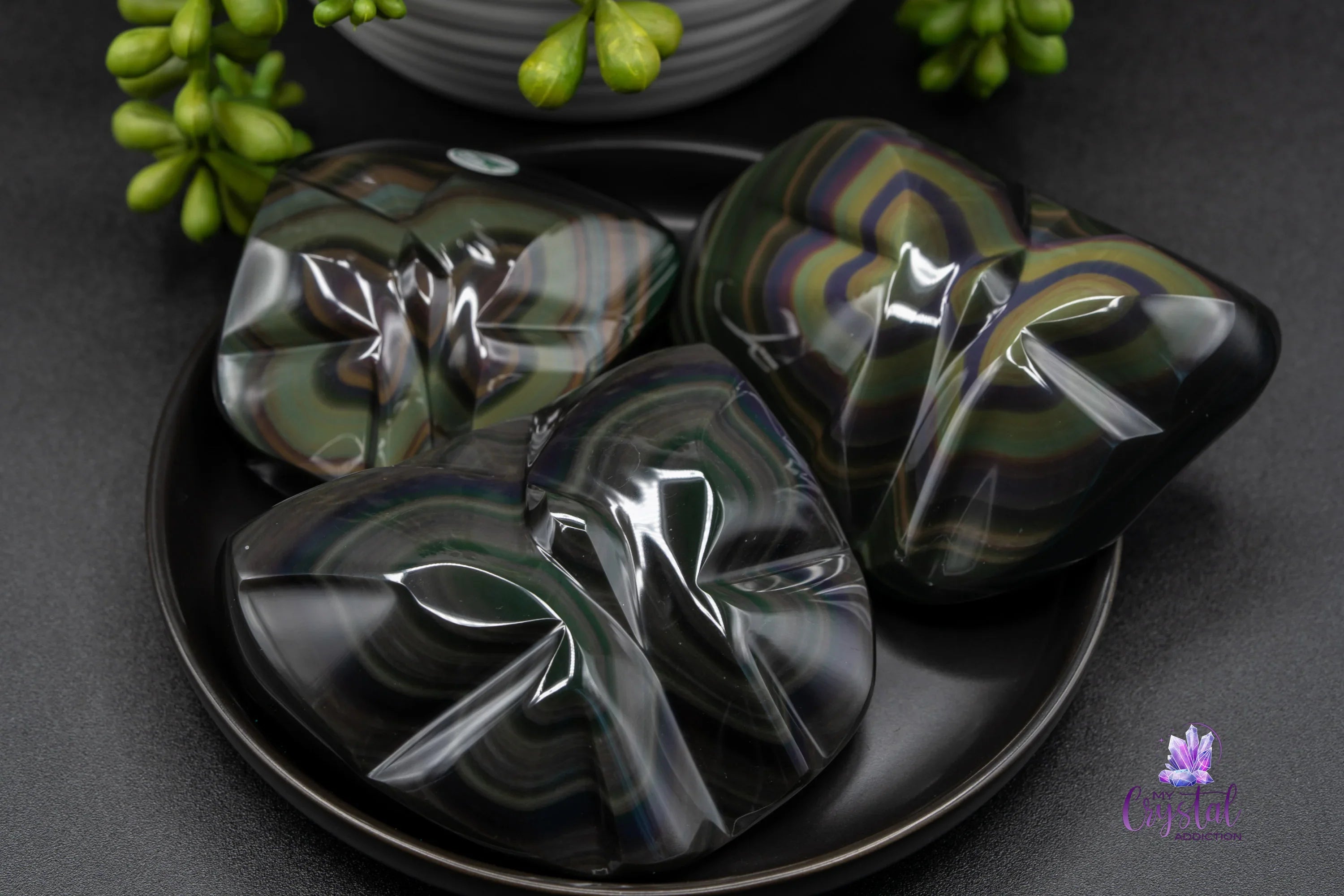 Rainbow Obsidian Butterfly Carving - My Crystal Addiction