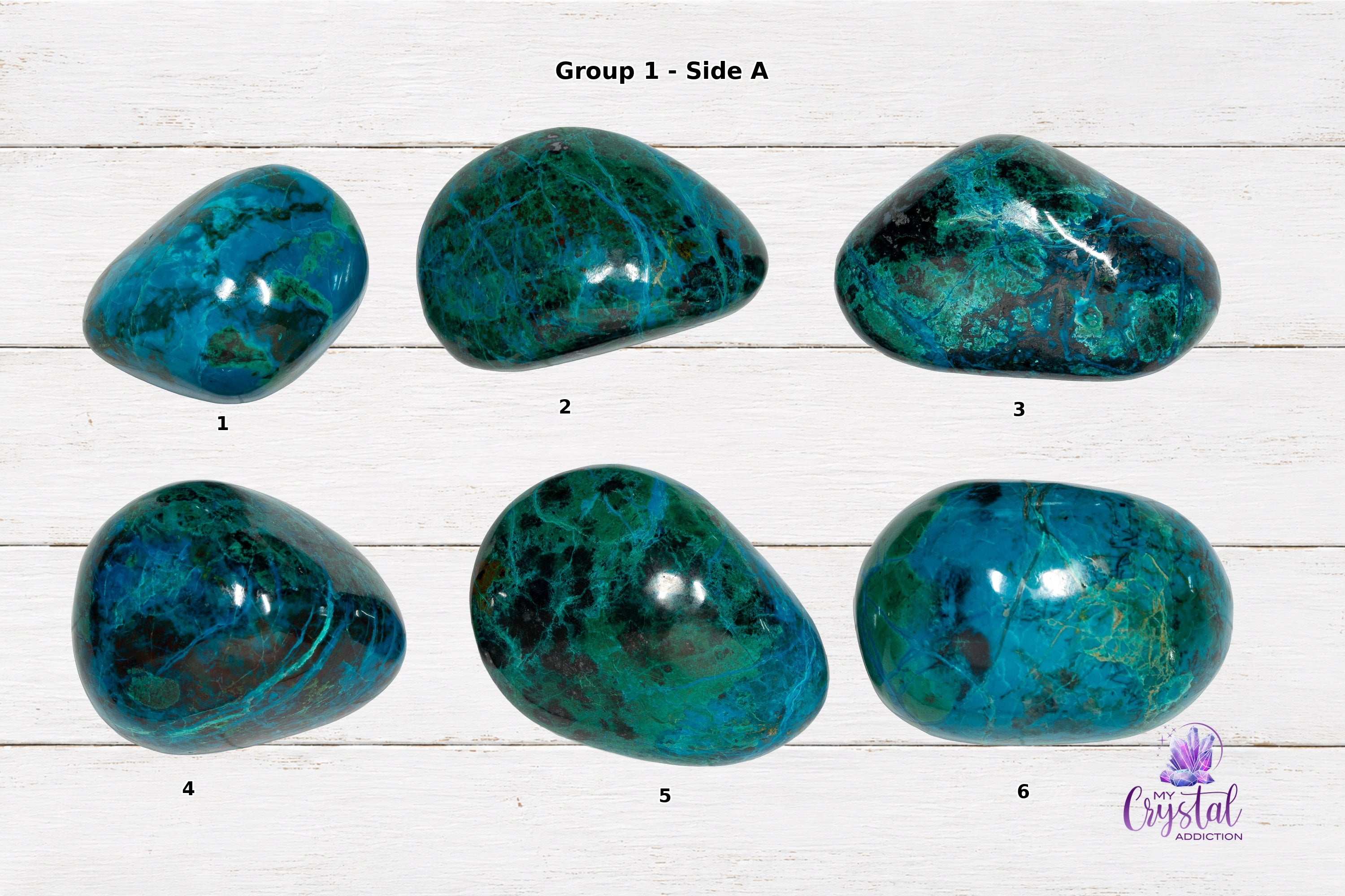 Chrysocolla Freeforms - High Grade - Throat Chakra 02