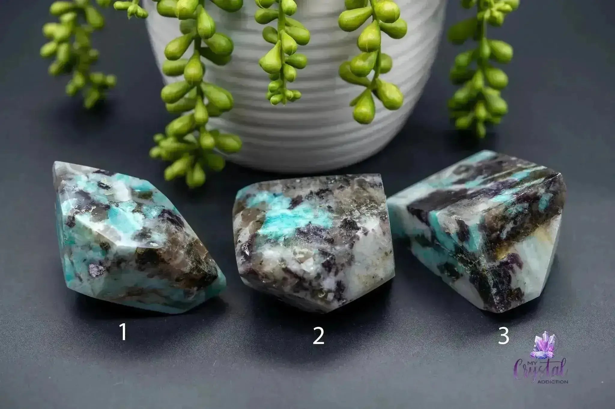 Amazonite with Smoky Quartz Freeform - My Crystal Addiction