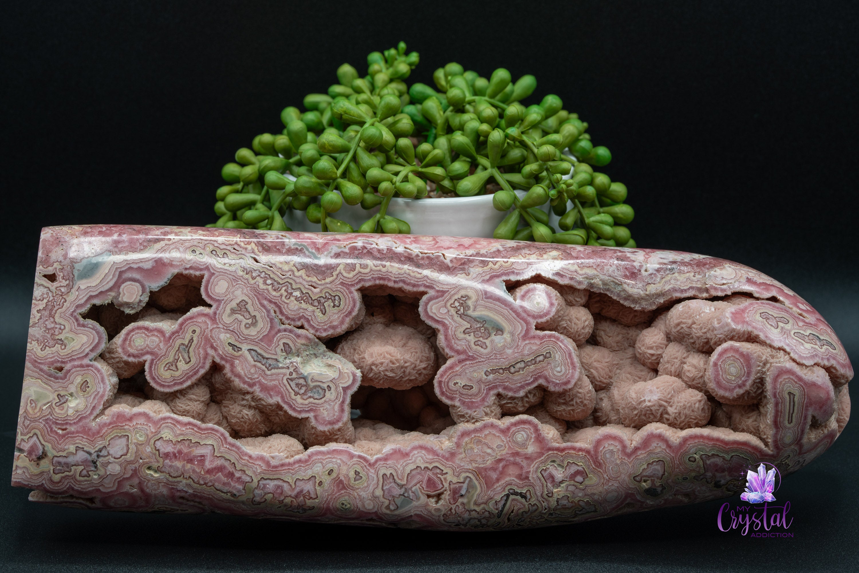 Beautiful Rhodochrosite Freeform from Argentina - My Crystal Addiction