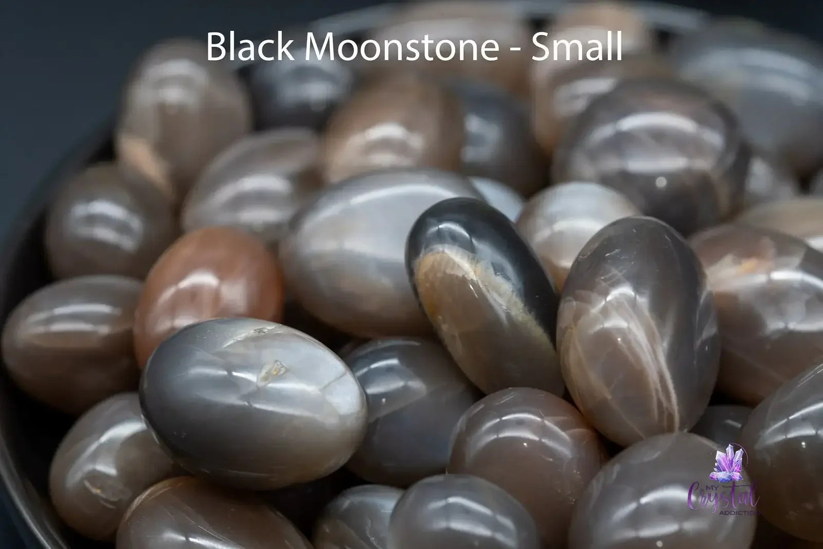 Black Moonstone Tumble - My Crystal Addiction