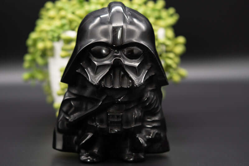 Black Obsidian - Darth Vader 5" Carving - My Crystal Addiction