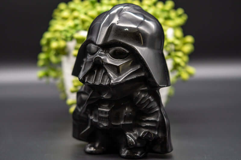 Black Obsidian - Darth Vader 5" Carving - My Crystal Addiction