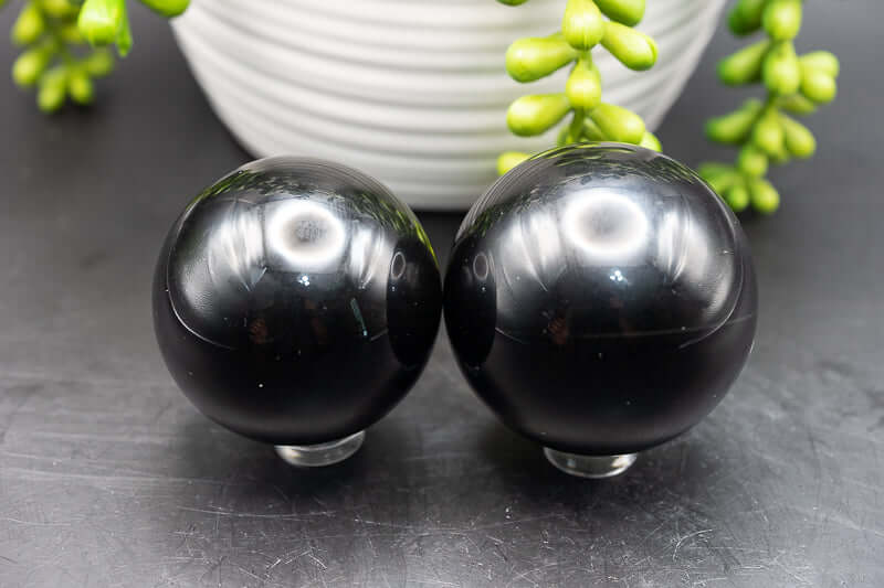 Black Obsidian Sphere - 2" - My Crystal Addiction