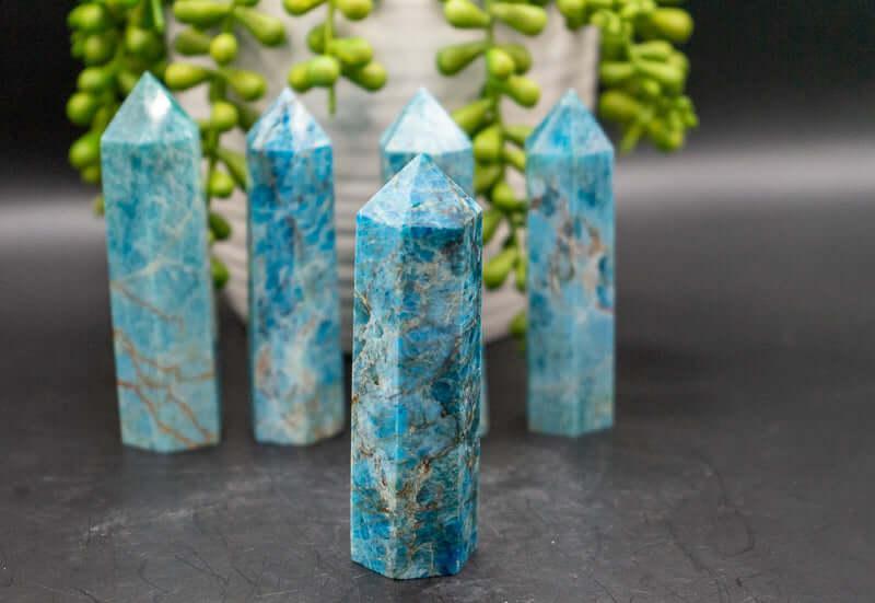 Blue Apatite Tower - My Crystal Addiction