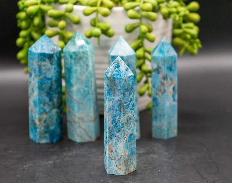 Blue Apatite Tower - My Crystal Addiction