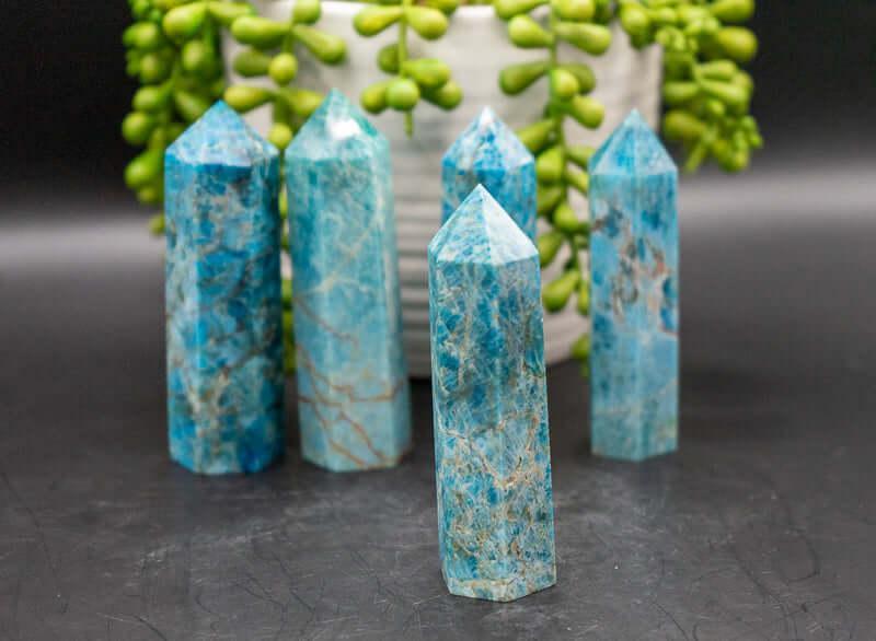 Blue Apatite Tower - My Crystal Addiction