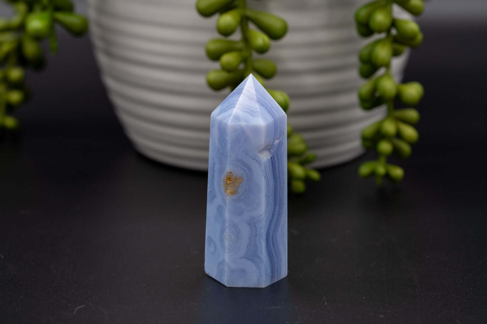 Blue Lace Agate Tower 2.5" - My Crystal Addiction