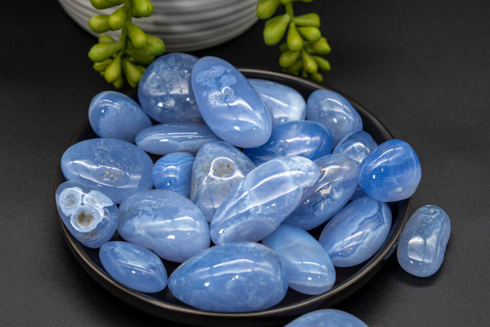Blue Lace Agate Tumbles - My Crystal Addiction