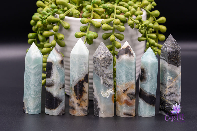 Caribbean Calcite Tower with Pyrite Inclusions - Third Eye Chakra - My Crystal Addiction