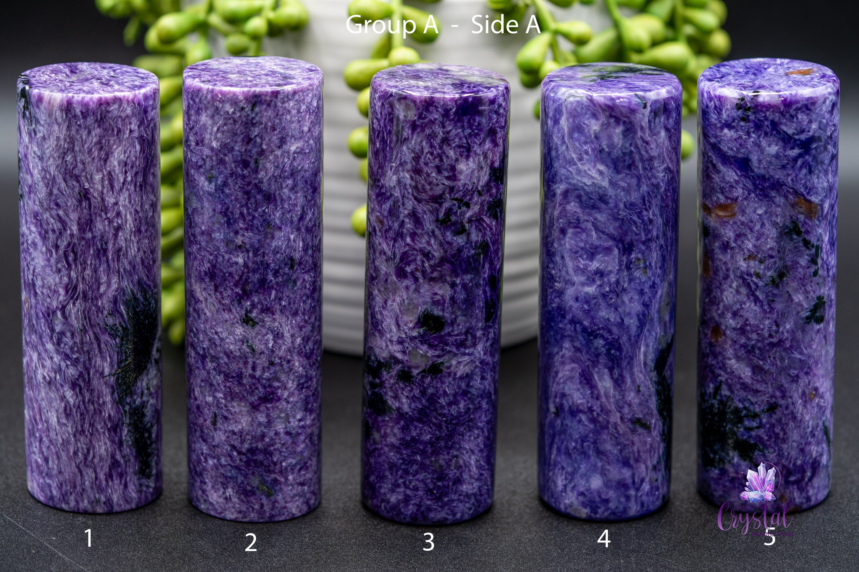 Charoite Harmonizer / Cylinder - My Crystal Addiction