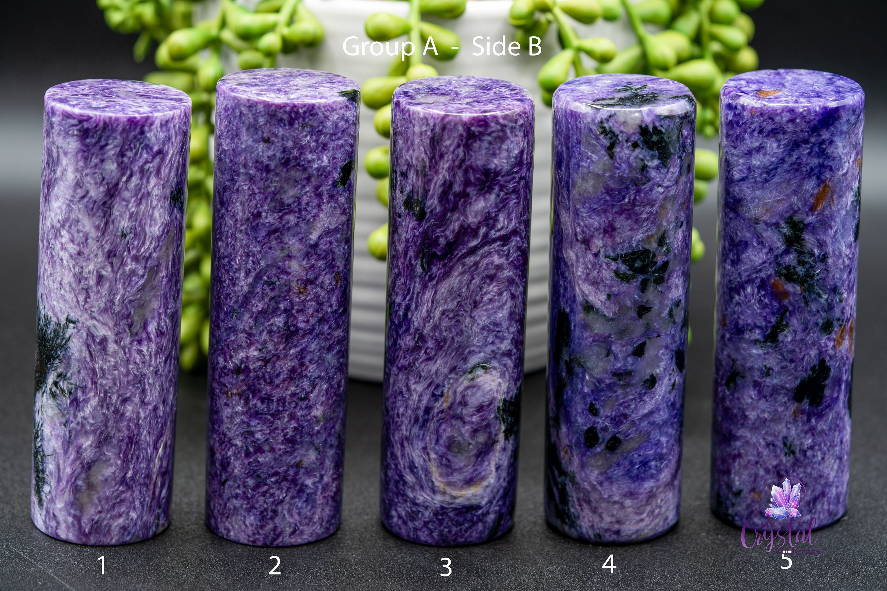 Charoite Harmonizer / Cylinder - My Crystal Addiction