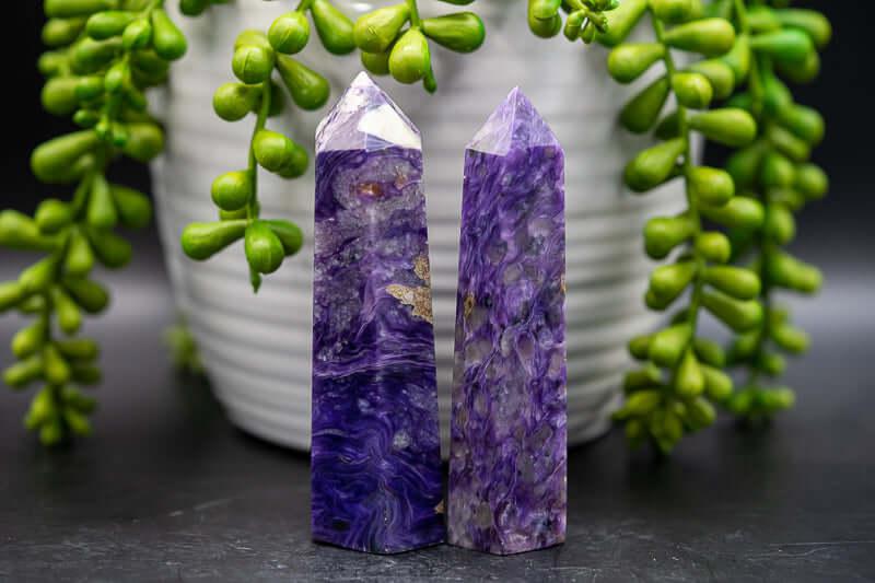 Charoite Tower - 3.5" - My Crystal Addiction