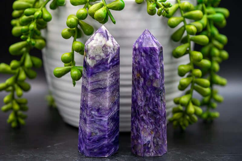 Charoite Tower - 3.5" - My Crystal Addiction